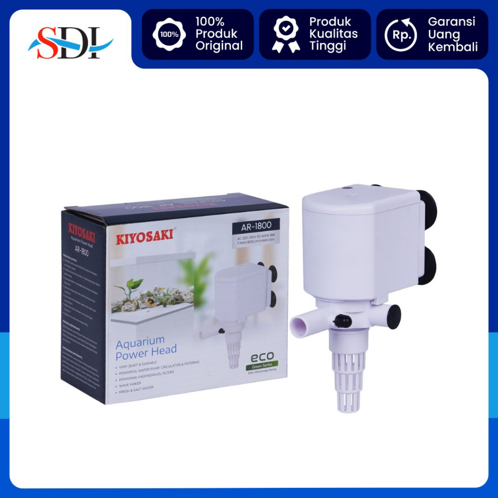 POMPA CELUP AQUARIUM KIYOSAKI AR 1800 1.5M 1800L/H