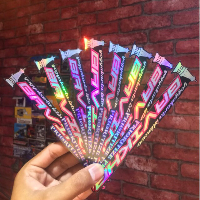 Stiker Bus Stj Bavikha Hologram Cutting Lasser