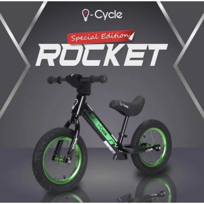 Balance bike pushbike i cycle Rocket special edition