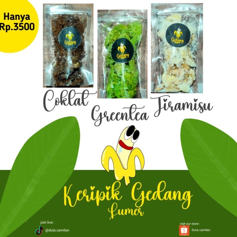 

KRIPIK PISANG LUMER 50g CEMILAN KEKINIAN VIRAL ENAK