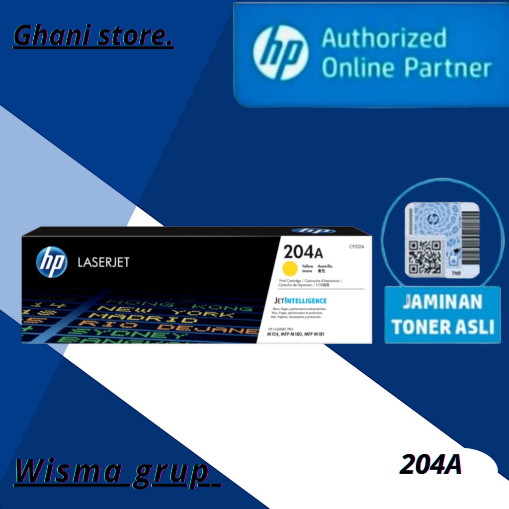 Toner hp laserjet 204A yellow ( CF512A )