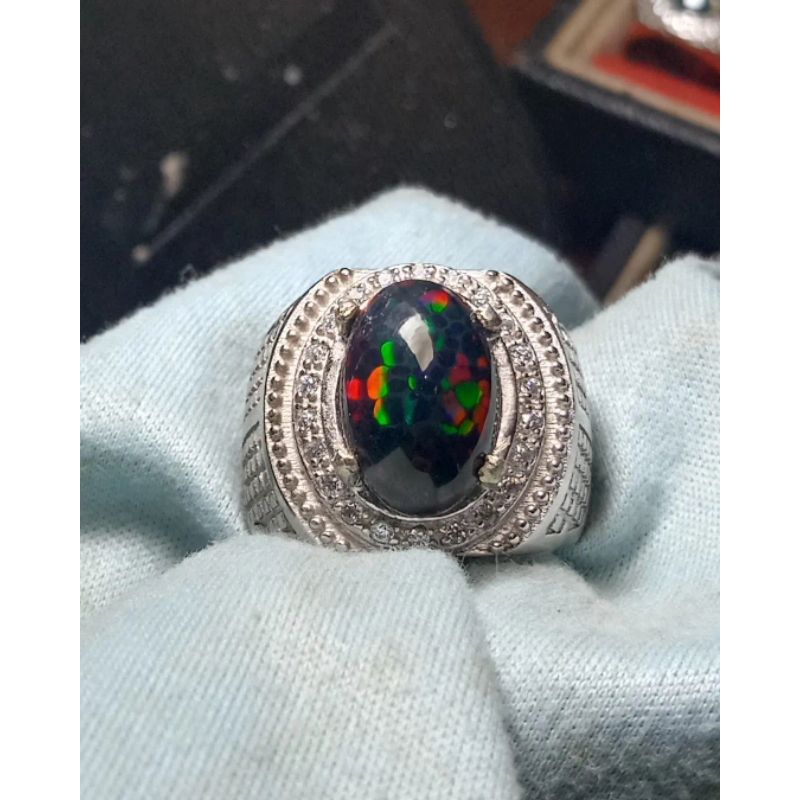 Natural Black Opal Honeycomb Ethiopian