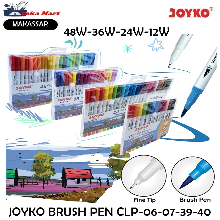 

[1 SET] JOYKO BRUSH PEN PENA KUAS CLP-06 CLP-07 CLP-39 CLP-40