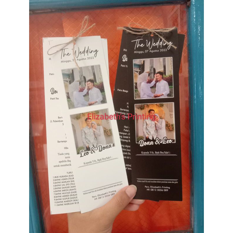 

Undangan pernikahan softcover custom