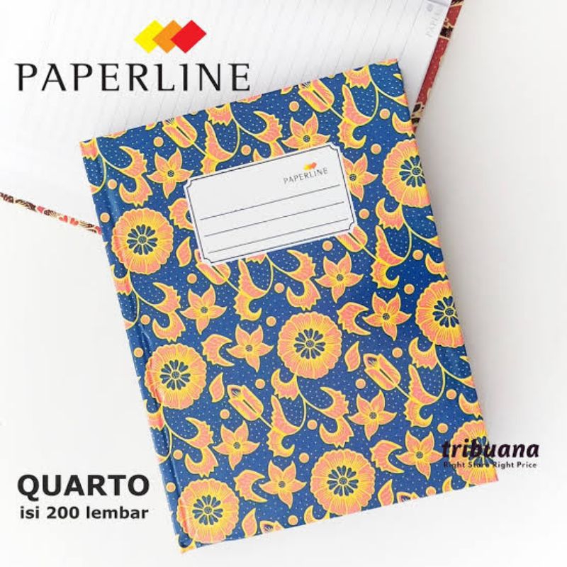 

Buku Hard Cover Paperline Quarto A5 200 Lembar