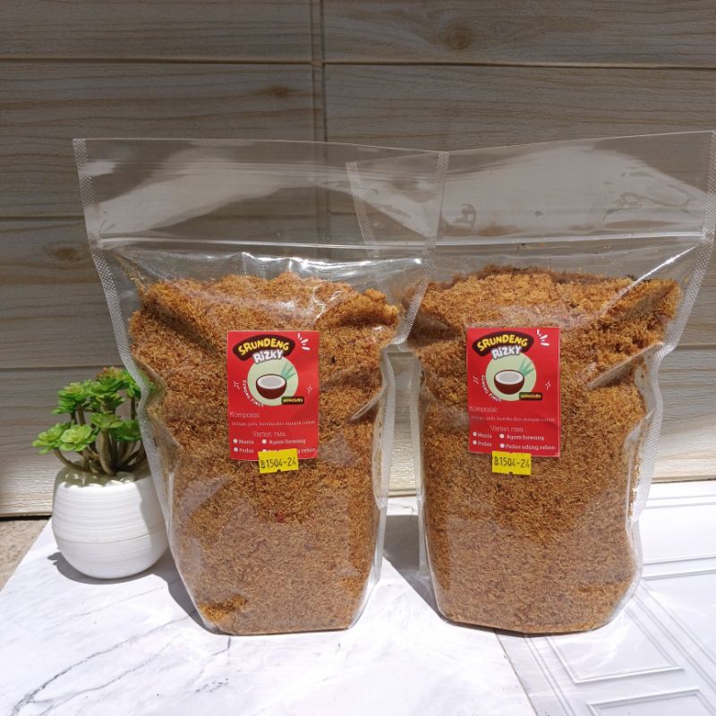 

Srundeng kelapa kemasan pouch besar 700 gr