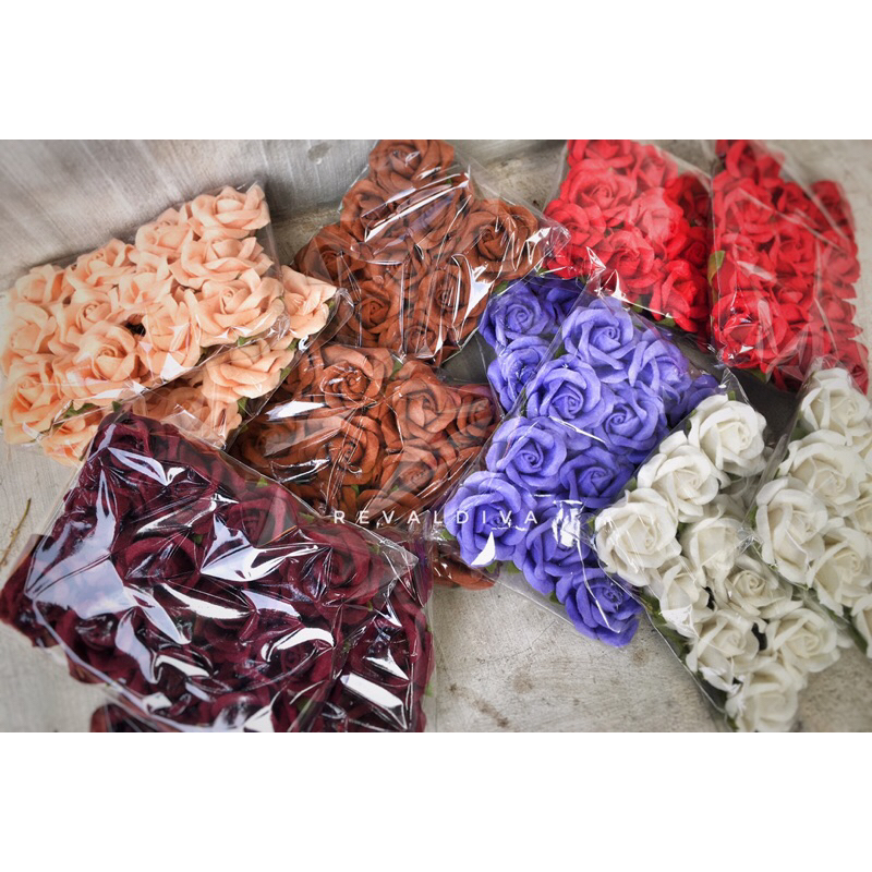 Bunga mawar flanel/Bunga mawar aplikasi/Bunga flanel lusinan