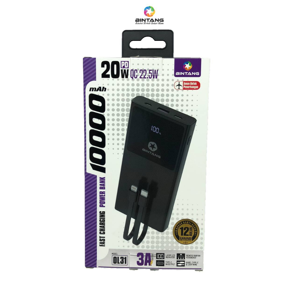 POWERBANK BINTANG OL31 10000 MAH