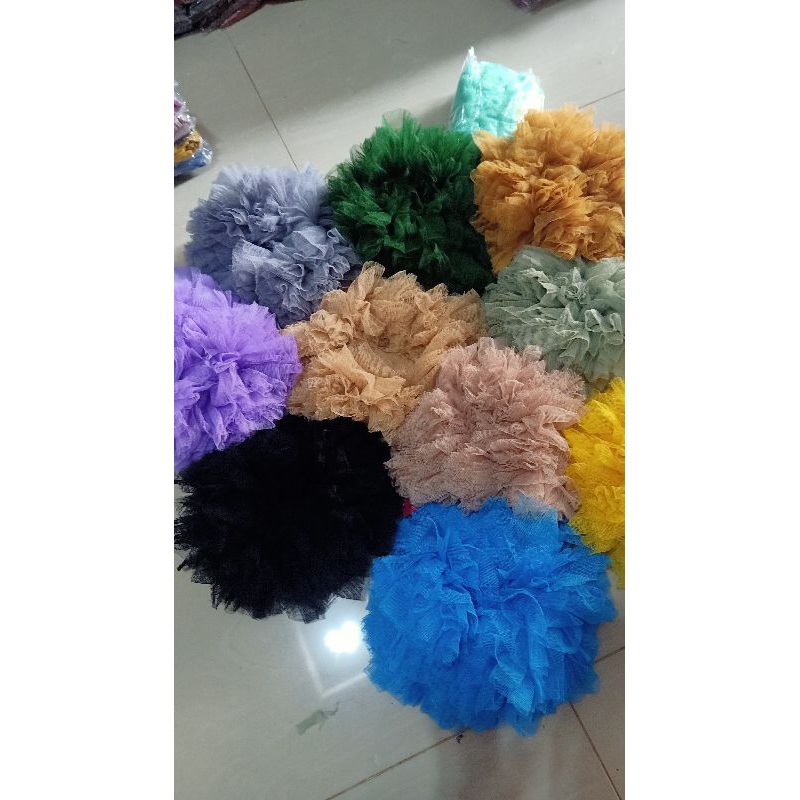 Cepol/ Scrunchie/sanggul hijab anti pusing bahan tile