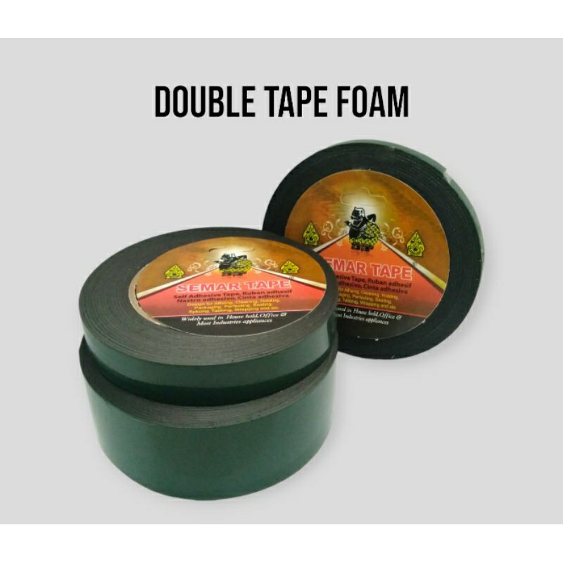 Double Tape Foam/Double Tape Busa Hitam - SEMAR TAPE