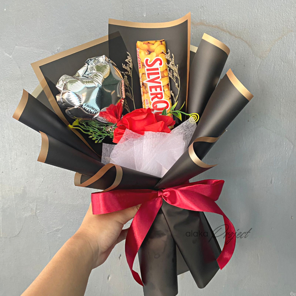 Bucket coklat silverqueen | Bucket hadiah gift coklat buket bouquet