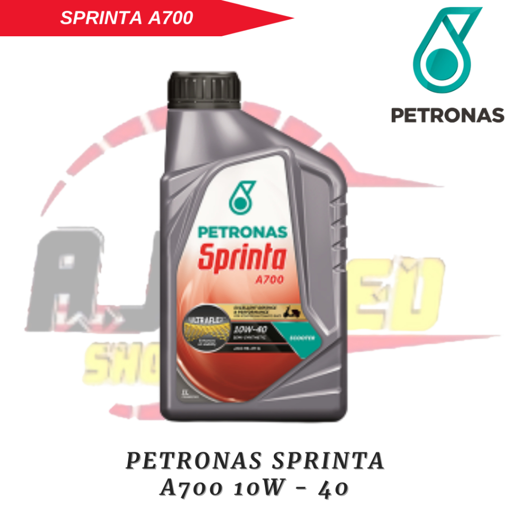 Oli Motor Petronas Sprinta A700 10W 40 Ukuran 0,8 Liter Motor 4-Tak Matic Vario Beat Spacy Scoopy Ge