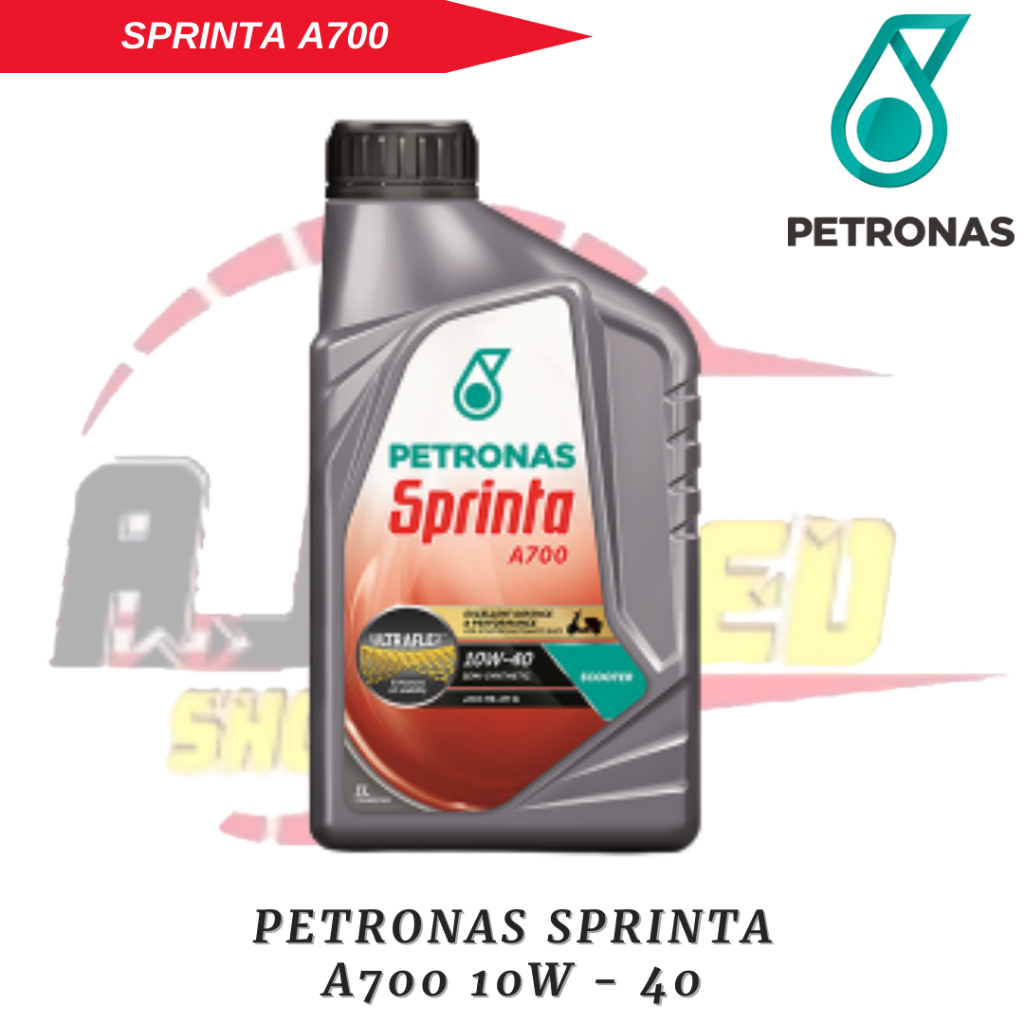 Oli Motor Petronas Sprinta A700 10W 40 Ukuran 1 Liter Motor 4 Tak Matic Yamaha Original