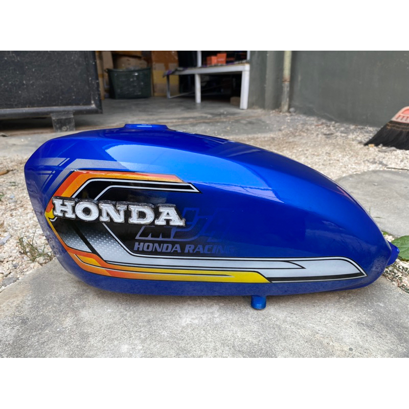 TANGKI CB 125 BIRU DONGKER BIRU TUA FINISHING GLOSSY MODEL CB125 BAHAN GALVANIS CAT TERBARUU DAN TER