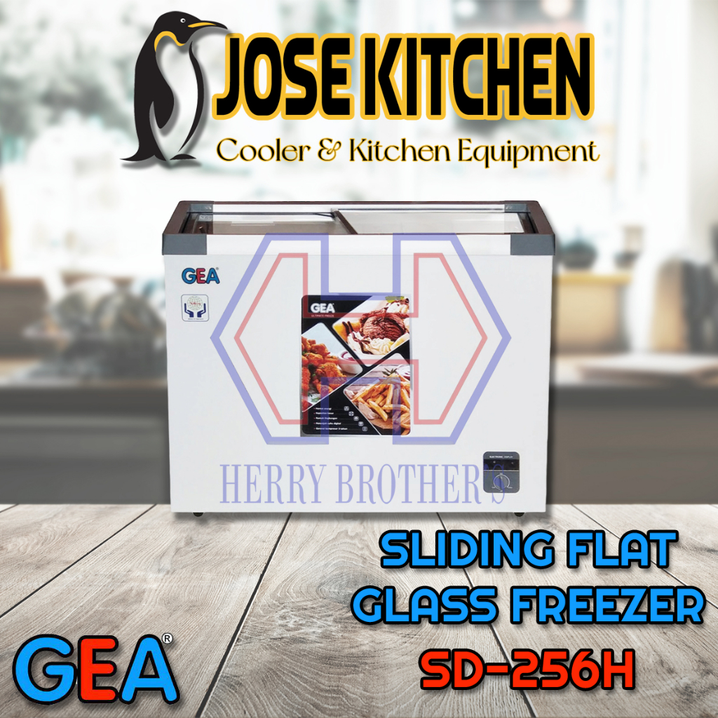 GEA Sliding Flat Glass Freezer SD-256H / SD256H / SD 256H