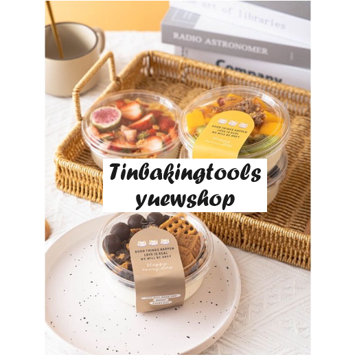 10pcs korean dessert cup Bulat Premium dessert box tiramisu salad puding cup