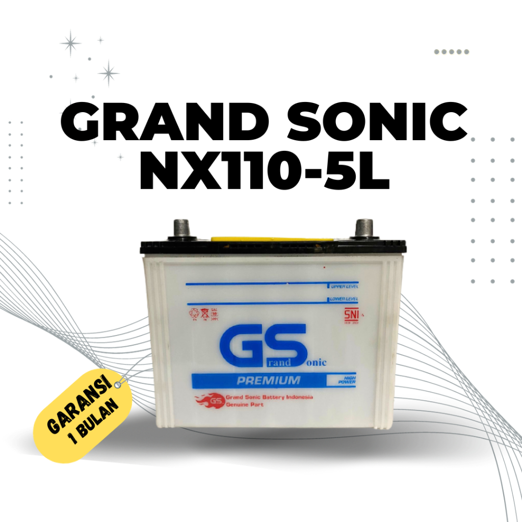 AKI MOBIL MITSUBISHI PAJERO GS Grand Sonic (NX110-5L) AKI CONVENTIONAL