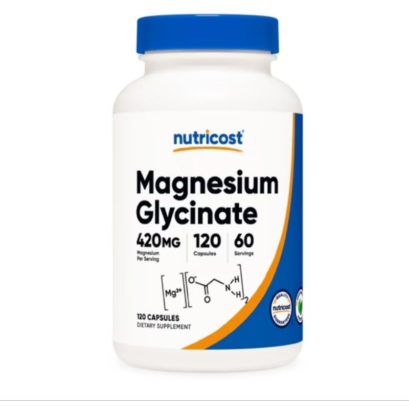 Nutricost magnesium glycinate 420 mg per serving isi 120