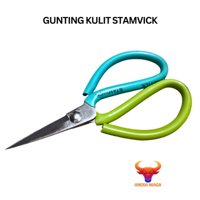 

Aneka - Gunting Kodok Stamvick Gunting Kain / Gunting serbaguna GUNTING KULIT AN22