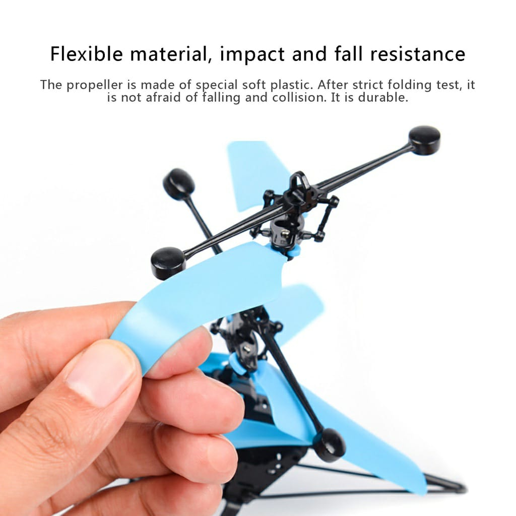 BESTPROMO Mainan Helikopter Remote Control dan Sensor Tangan USB Cas / Mainan Anak Pesawat Terbang