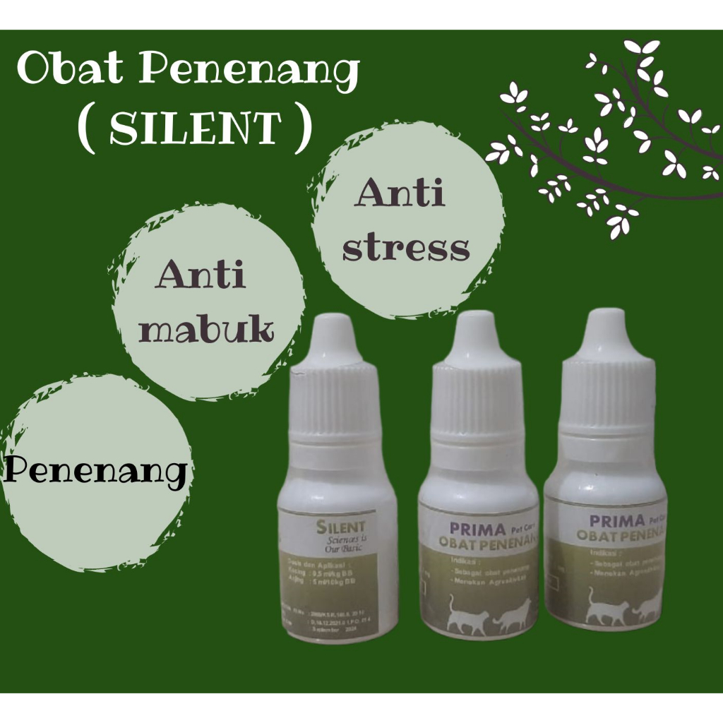 Obat Penenang Anti Stress Anti Mabuk Perjalanan Kucing Anjing