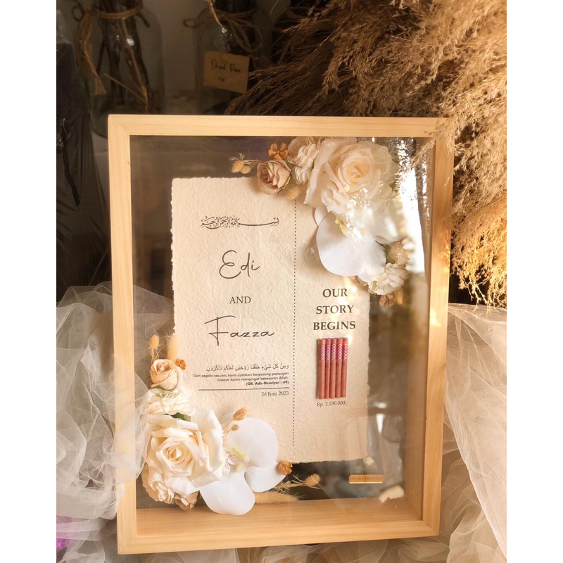mahar pernikahan rustic transparan murah
