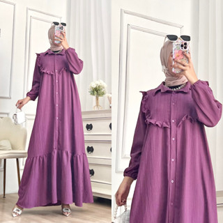 Rafeeqa Gamis Lady Crush Pakaian Muslim Wanita Dress