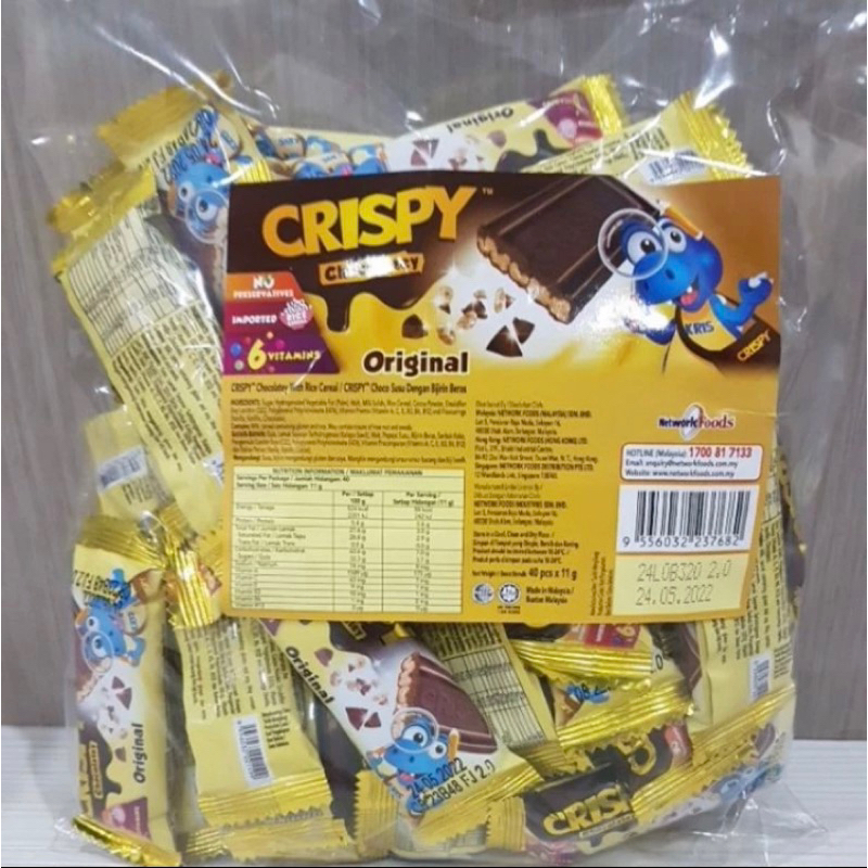 

Crispy Chocolatey Original Malaysia isi 40 pcs