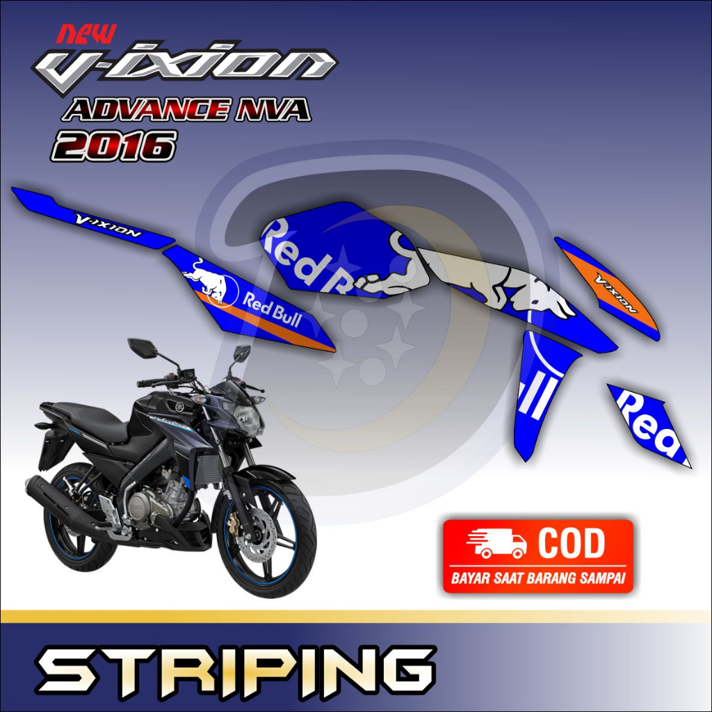 Striping Lis Vixion Advance 2016 Stiker Yamaha Vixion Nva Stiker Variasi Vixion Nva Torro