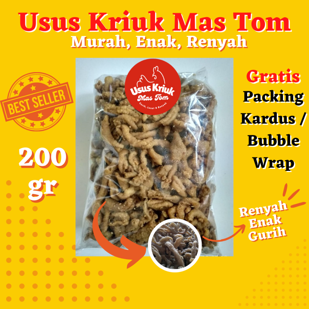 

MURAH - Keripik Usus Kriuk Mas Tom
