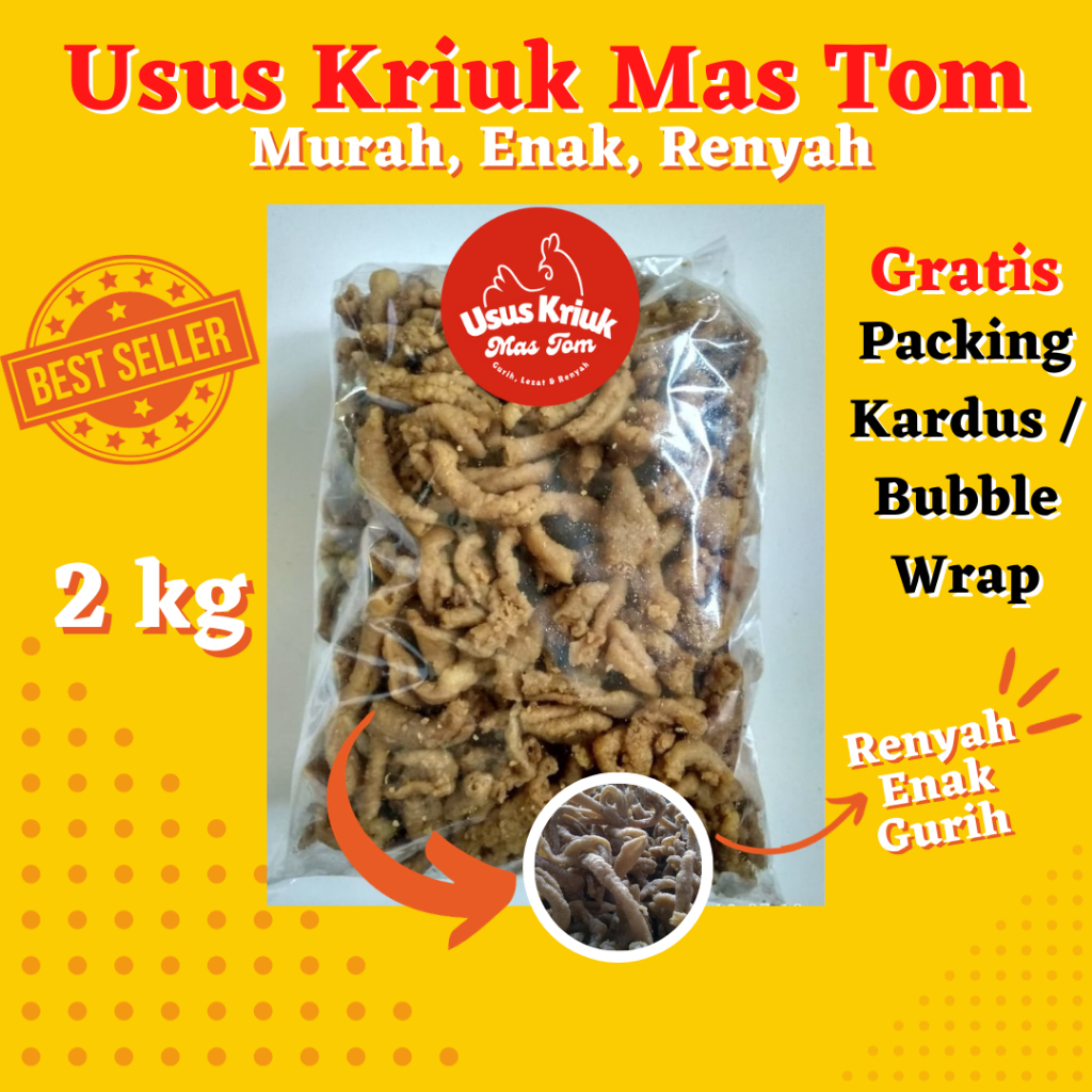 

Usus Goreng Kriuk Original - Keripik Usus 2kg