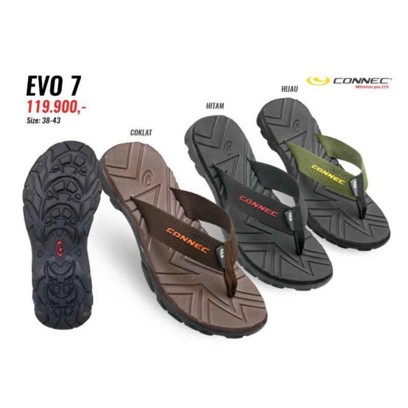 Sandal Jepit Connec Pria Model Evo 7