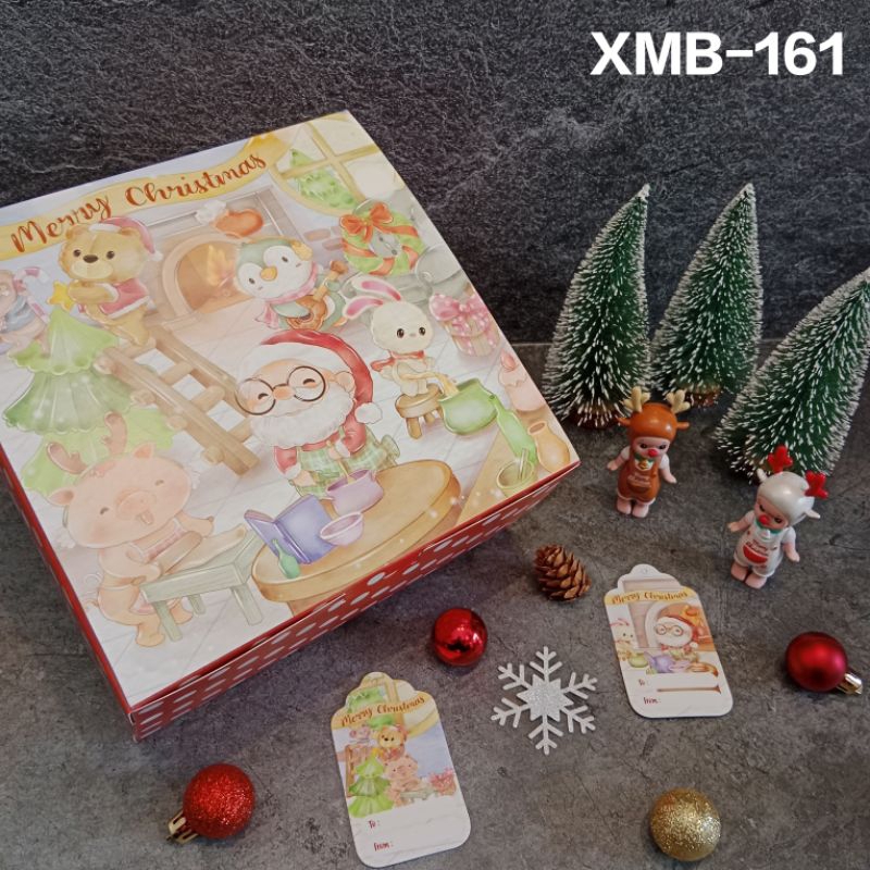 XMB-161 Box Christmas Dus Kemasan Kue Natal Christmas Packaging | Box Packaging
