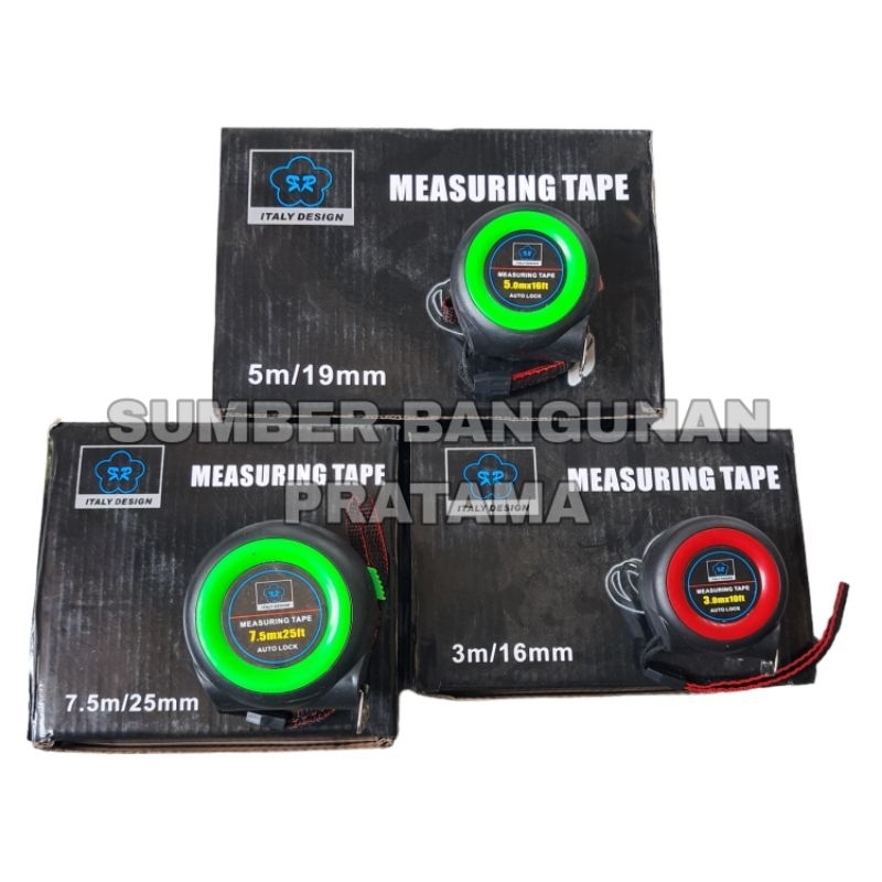 Meteran bulat RR measuring tape auto stop 3M 5M 7,5M