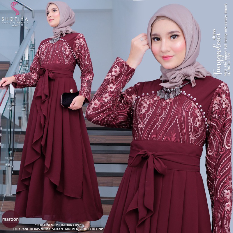 Gamis pesta Tunggaldewi by shofiya