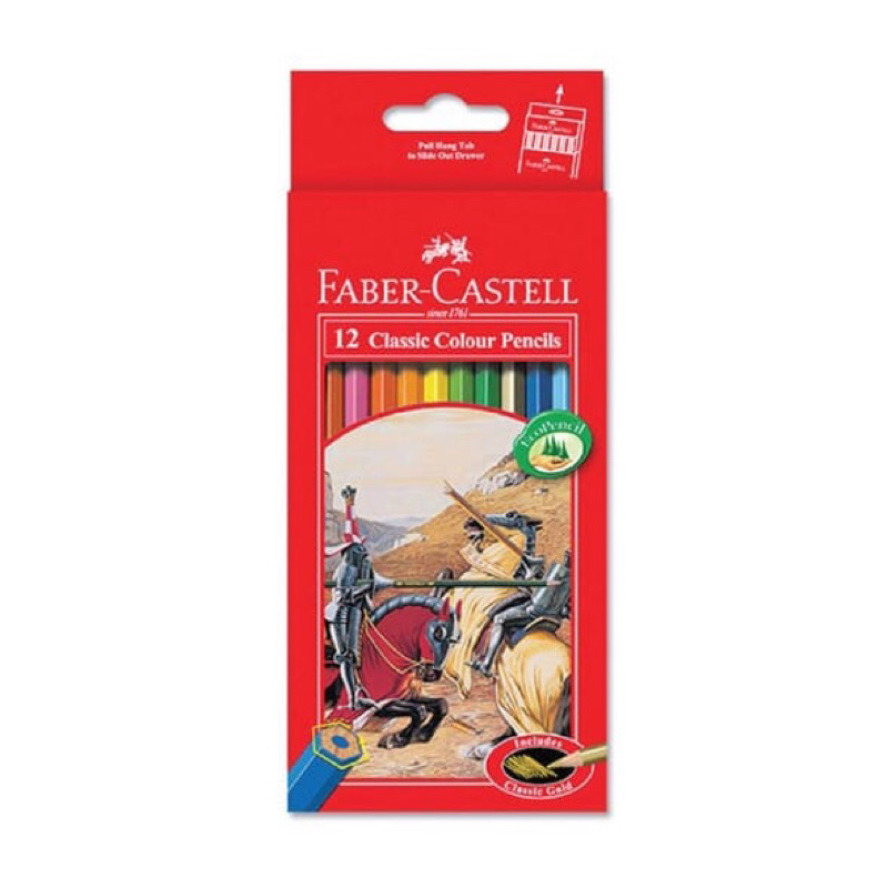 

pensil warna faber castell classic isi 12 warna