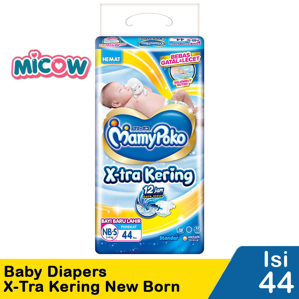 MamyPoko Perekat New Born NB-S 44 | MamyPoko New Born