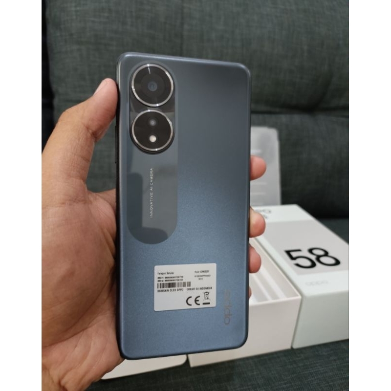 OPPO A58 6/128 FULLSET BEKAS (SECOND)