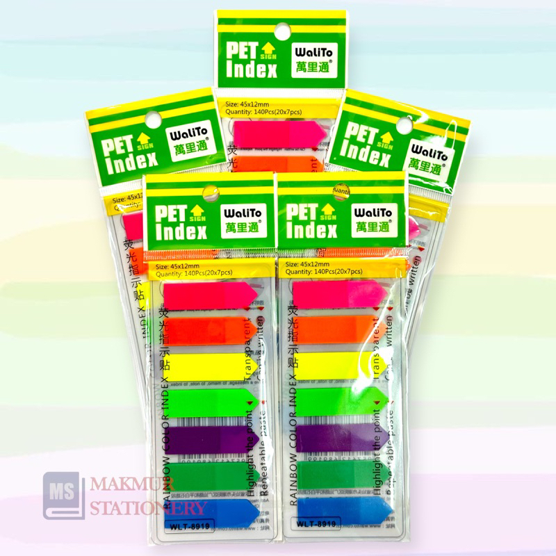 

Sticky Notes/Post It/Kertas Memo/Memo Tempel Transparant Walito WLT-8919