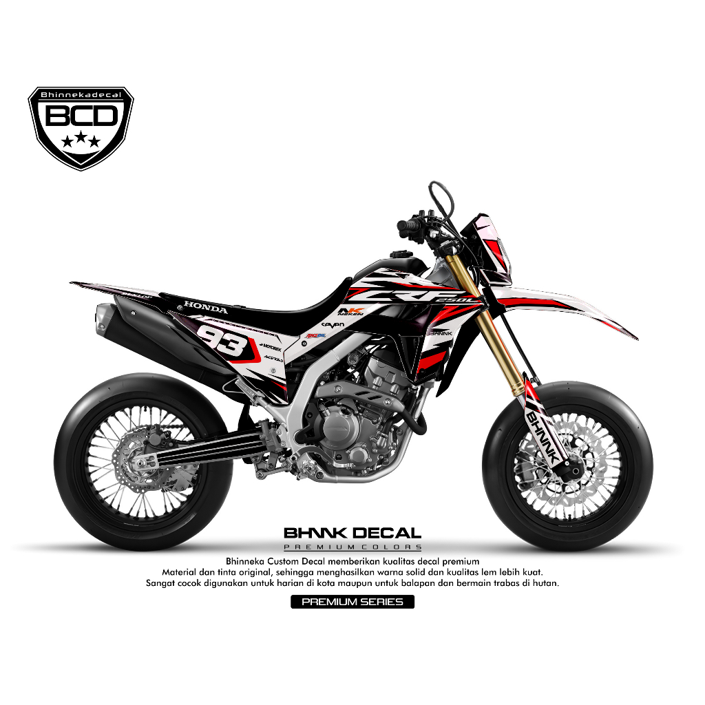 DECAL STICKER CRF 250L 2023 - RED DEVIL EDITION