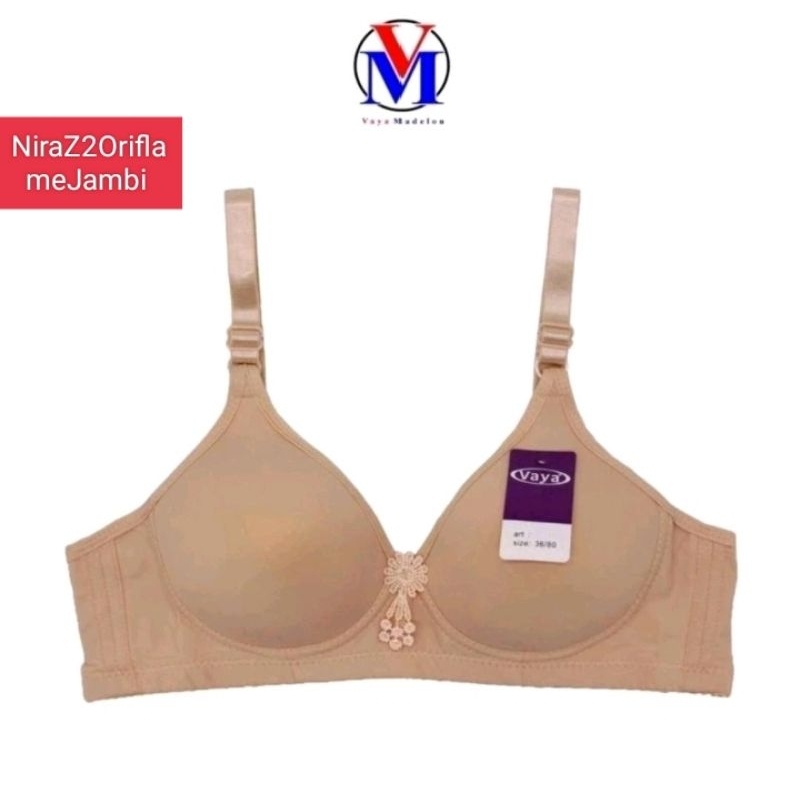 Bra Bh Cup Besar Vaya 710 Tanpa Kawat Kait 3 36-42