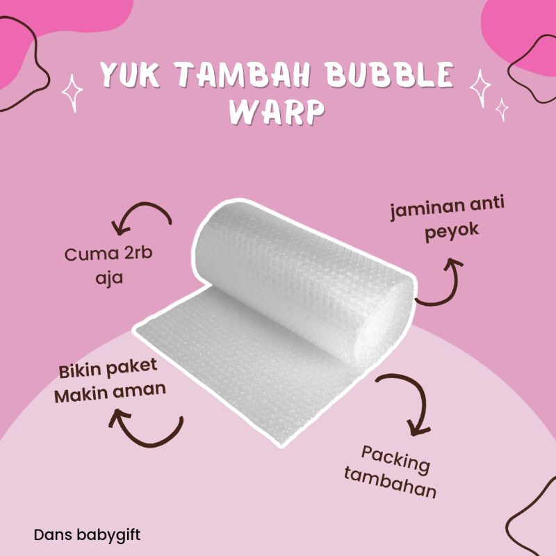 

packing tambahan/pengaman paket/bubble wrap tambahan
