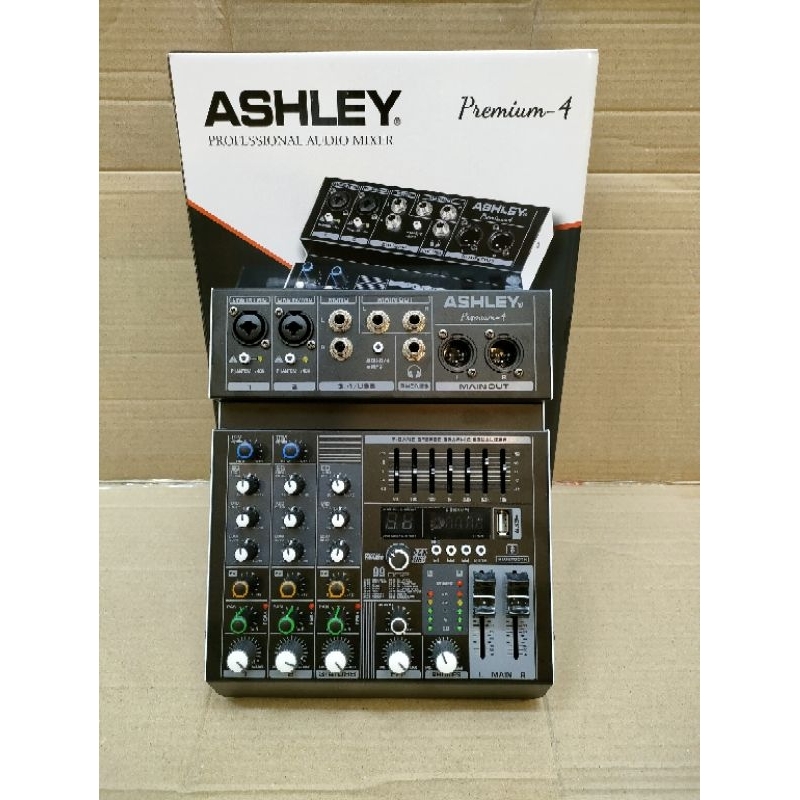 Mixer ASHLEY PREMIUM 4 4 Channel USB Bluetooth Original