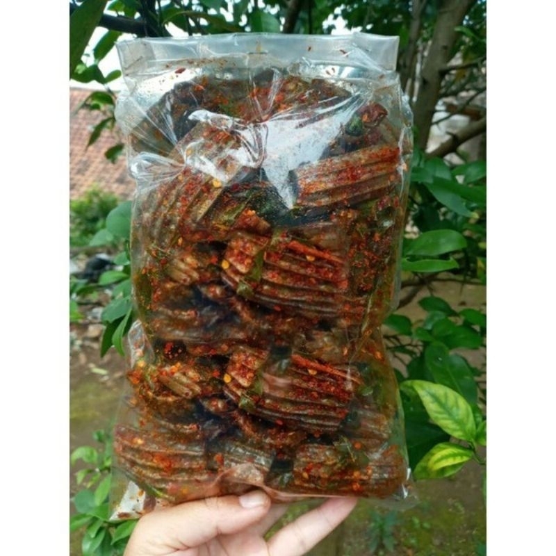 

COD SEBLAK KERUPUK JENGKOL PEDAS 500gram / KERUPUK JENGKOL PEDAS EXTRA DAUN JERUK 500gram MURAH / SEBLAK BANDUNG VIRAL / SEBLAK KERUPUK / SEBRING Cemilan Food Snacks