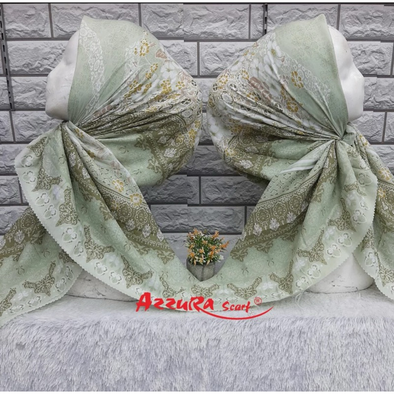 Hijab segiempat voal premium motif neda sage