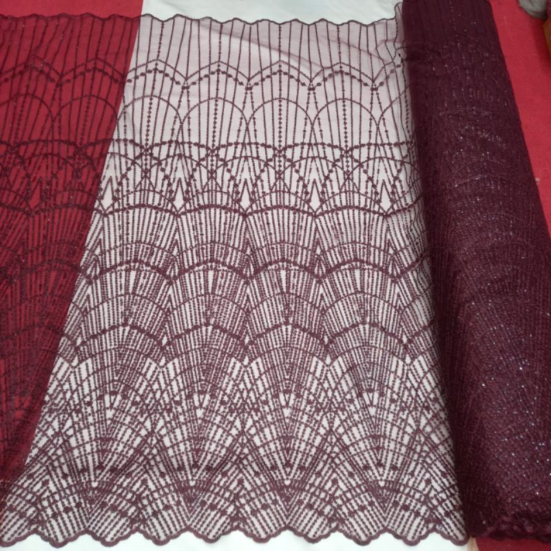 PROMO.... Tulle Bordir Sequin Full Payet Spenggel Terbaru