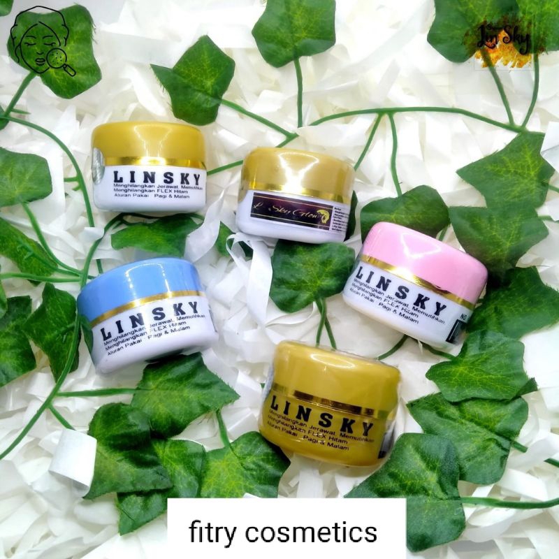 Cream Linsky All Varian || full gold || Biru || Ping || Bpom Original segel berholoram