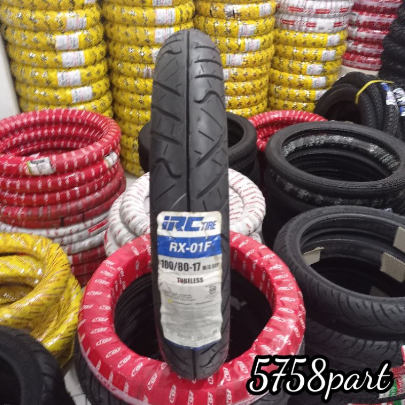 BAN LUAR TUBLES IRC 100/80-17 RX01 ORIGINAL 100% CBR, GSX, VIXION