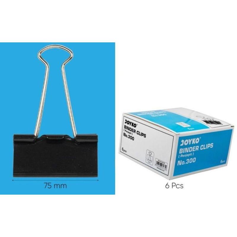 

Binder Clip 300 merk Joyko/binder clip/ perekat