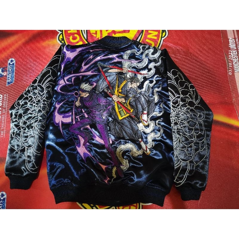 Jaket Sukajan Jujutsu Kaisen "Gojo X Geto" by Tokiyo Hyro